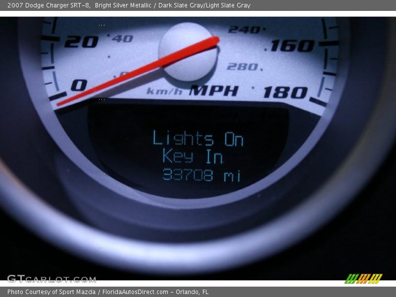 Bright Silver Metallic / Dark Slate Gray/Light Slate Gray 2007 Dodge Charger SRT-8