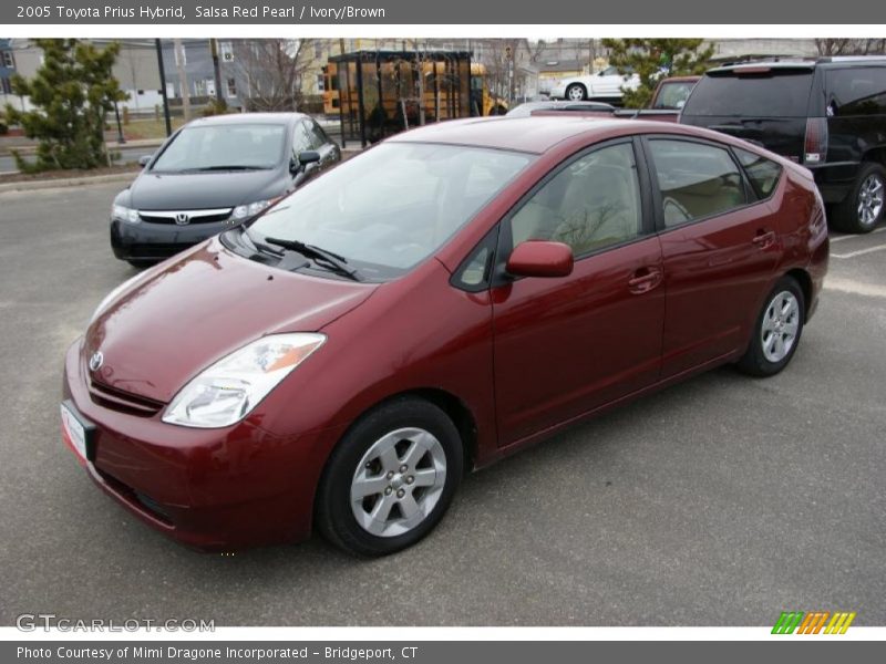 Salsa Red Pearl / Ivory/Brown 2005 Toyota Prius Hybrid