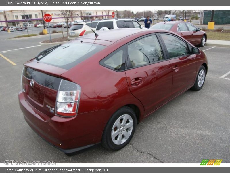 Salsa Red Pearl / Ivory/Brown 2005 Toyota Prius Hybrid