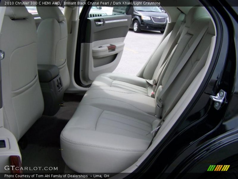 Brilliant Black Crystal Pearl / Dark Khaki/Light Graystone 2010 Chrysler 300 C HEMI AWD