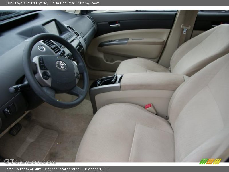 Salsa Red Pearl / Ivory/Brown 2005 Toyota Prius Hybrid