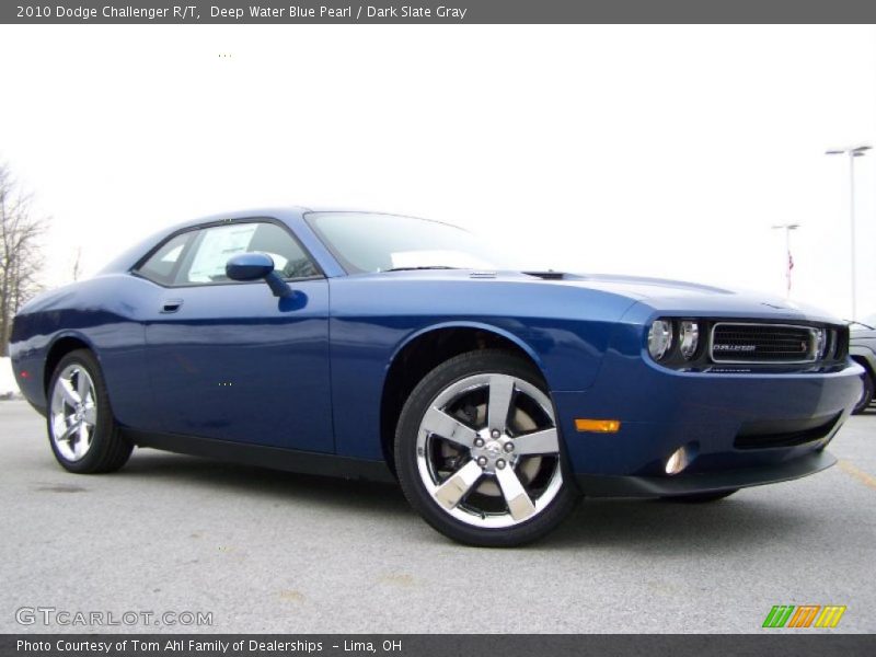 Deep Water Blue Pearl / Dark Slate Gray 2010 Dodge Challenger R/T