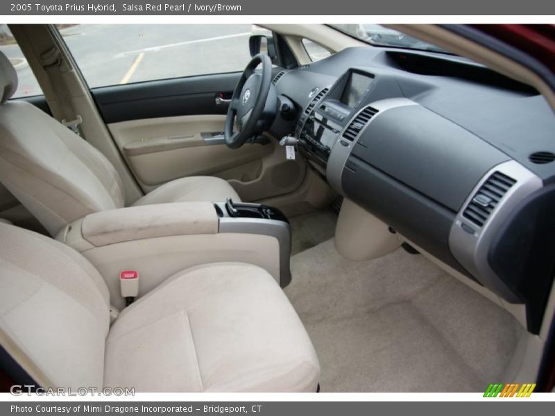 Salsa Red Pearl / Ivory/Brown 2005 Toyota Prius Hybrid
