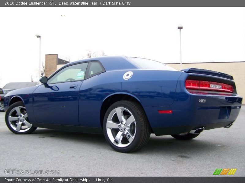 Deep Water Blue Pearl / Dark Slate Gray 2010 Dodge Challenger R/T
