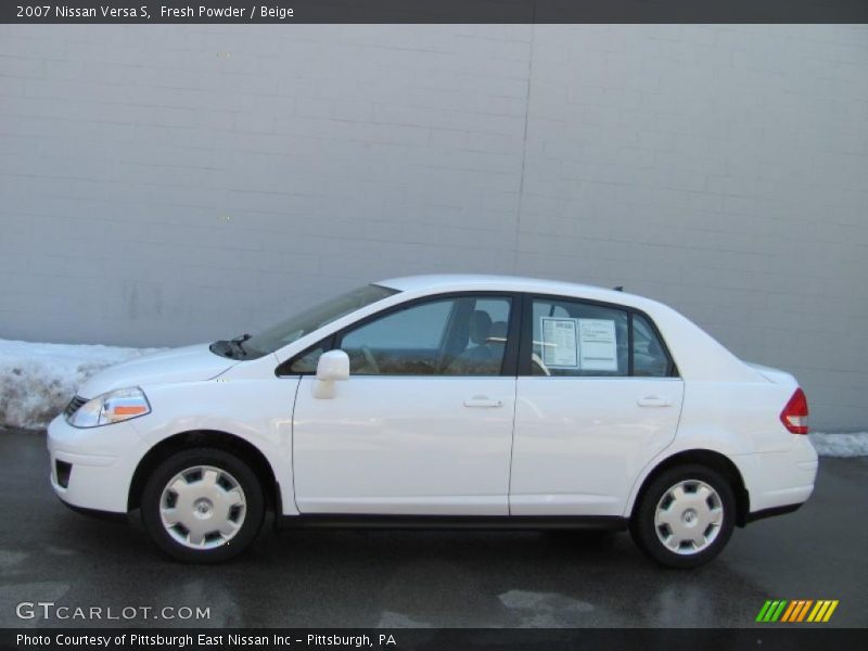 Fresh Powder / Beige 2007 Nissan Versa S
