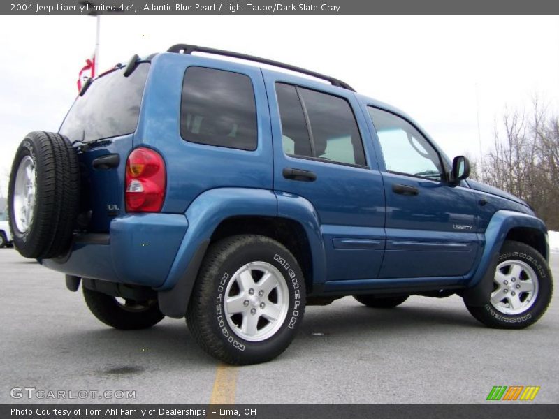 Atlantic Blue Pearl / Light Taupe/Dark Slate Gray 2004 Jeep Liberty Limited 4x4