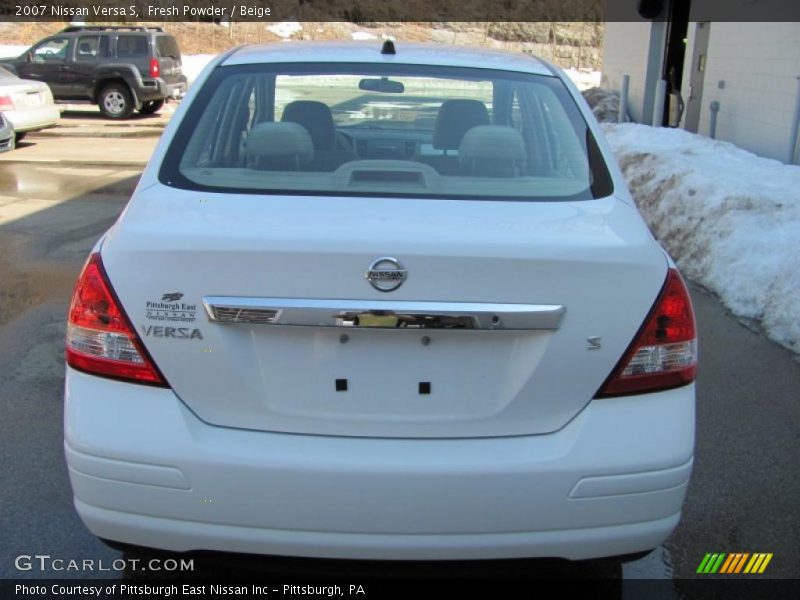 Fresh Powder / Beige 2007 Nissan Versa S