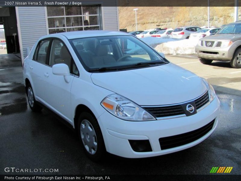 Fresh Powder / Beige 2007 Nissan Versa S
