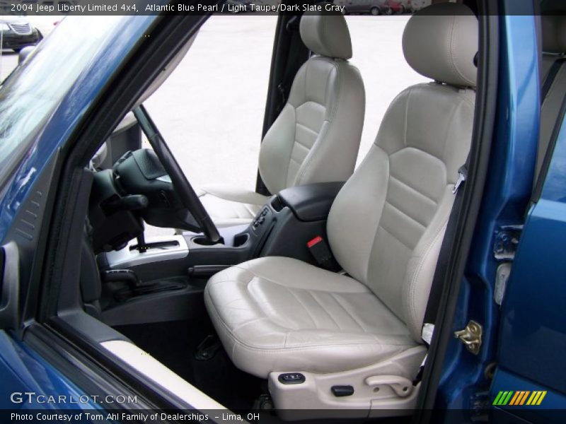 Atlantic Blue Pearl / Light Taupe/Dark Slate Gray 2004 Jeep Liberty Limited 4x4