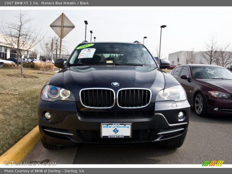 Monaco Blue Metallic / Black 2007 BMW X5 3.0si