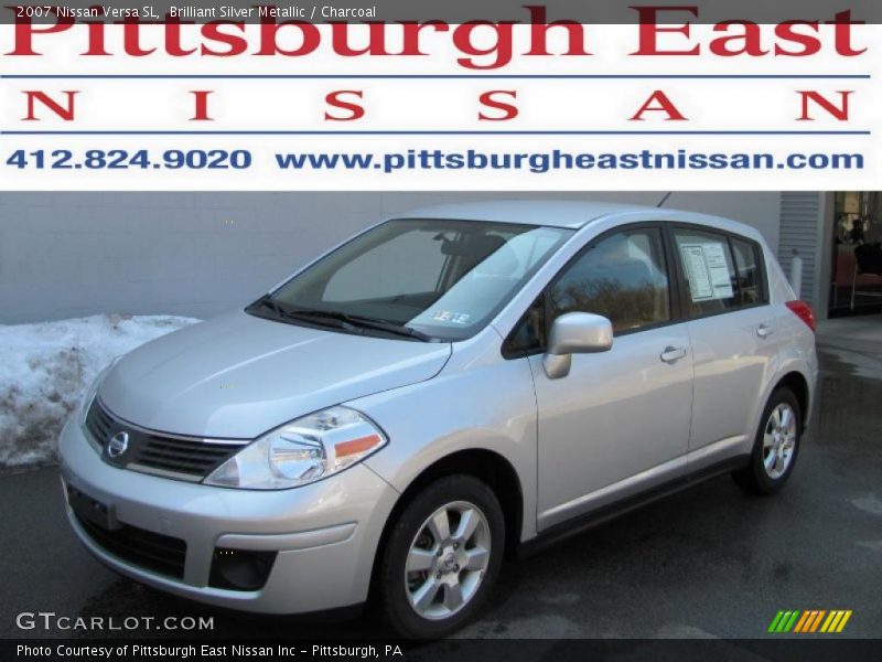 Brilliant Silver Metallic / Charcoal 2007 Nissan Versa SL