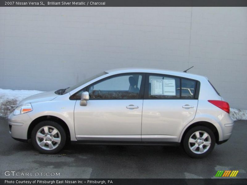 Brilliant Silver Metallic / Charcoal 2007 Nissan Versa SL