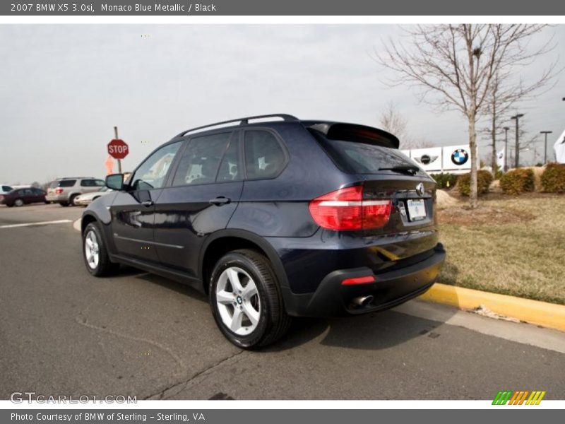 Monaco Blue Metallic / Black 2007 BMW X5 3.0si
