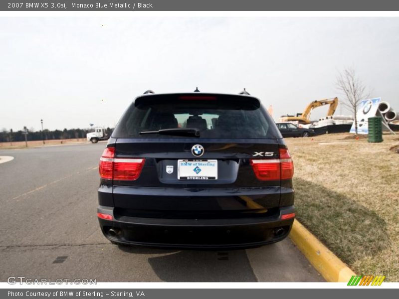 Monaco Blue Metallic / Black 2007 BMW X5 3.0si
