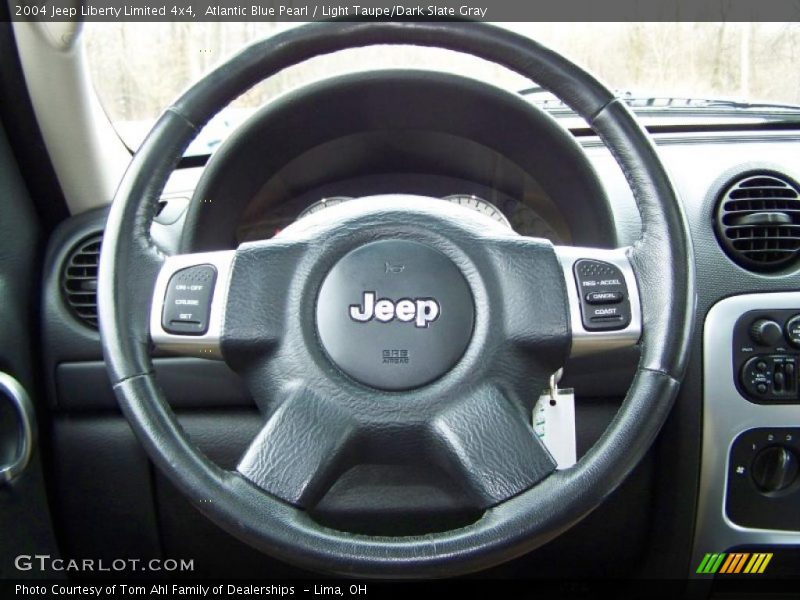 Atlantic Blue Pearl / Light Taupe/Dark Slate Gray 2004 Jeep Liberty Limited 4x4