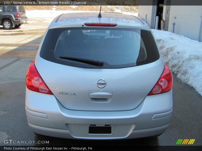 Brilliant Silver Metallic / Charcoal 2007 Nissan Versa SL