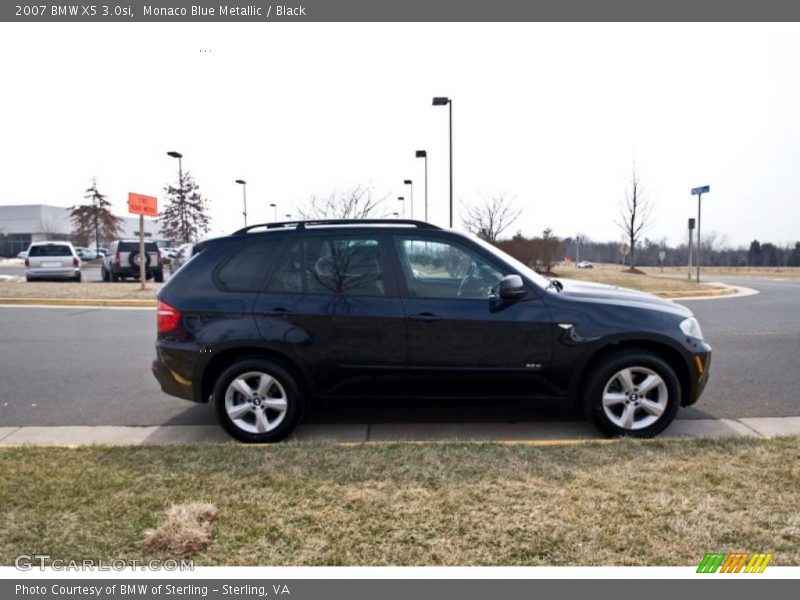 Monaco Blue Metallic / Black 2007 BMW X5 3.0si