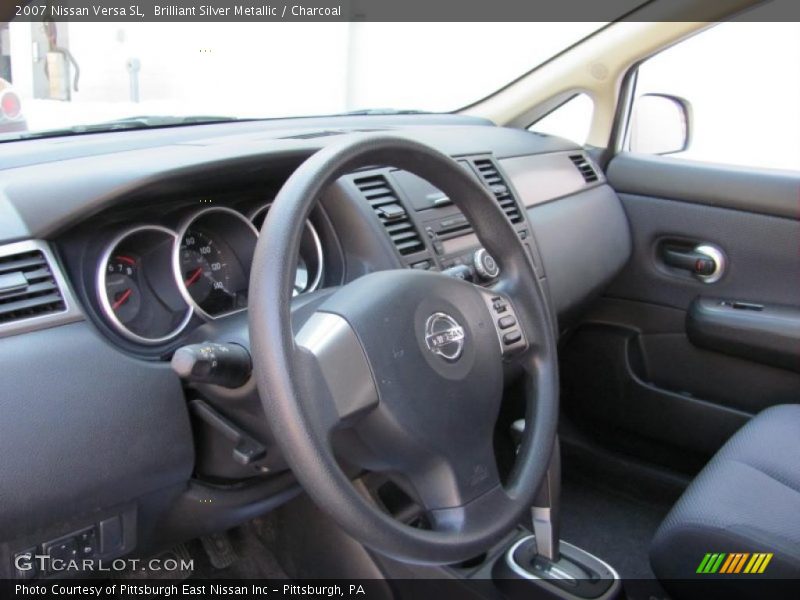 Brilliant Silver Metallic / Charcoal 2007 Nissan Versa SL