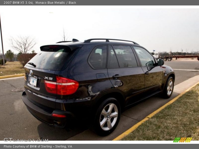 Monaco Blue Metallic / Black 2007 BMW X5 3.0si
