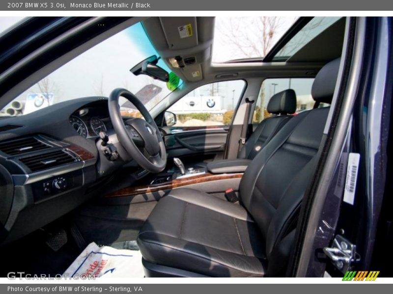 Monaco Blue Metallic / Black 2007 BMW X5 3.0si