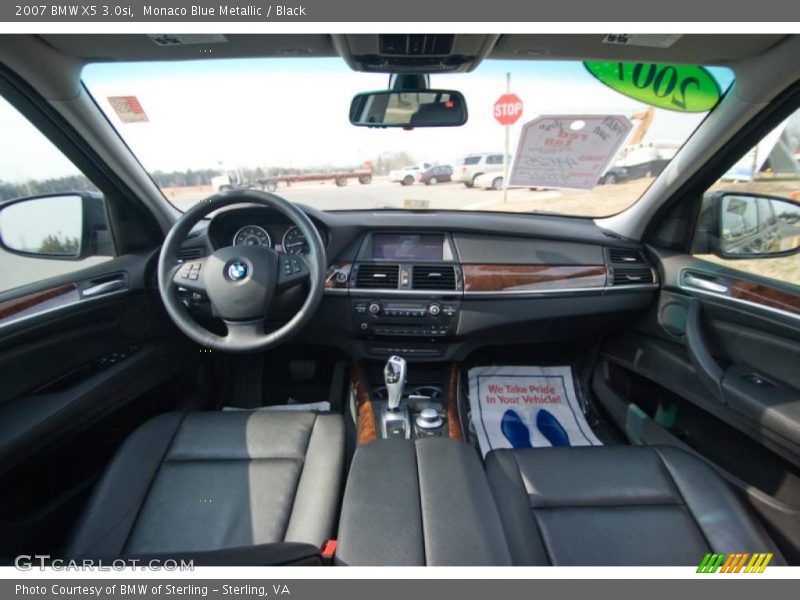Monaco Blue Metallic / Black 2007 BMW X5 3.0si