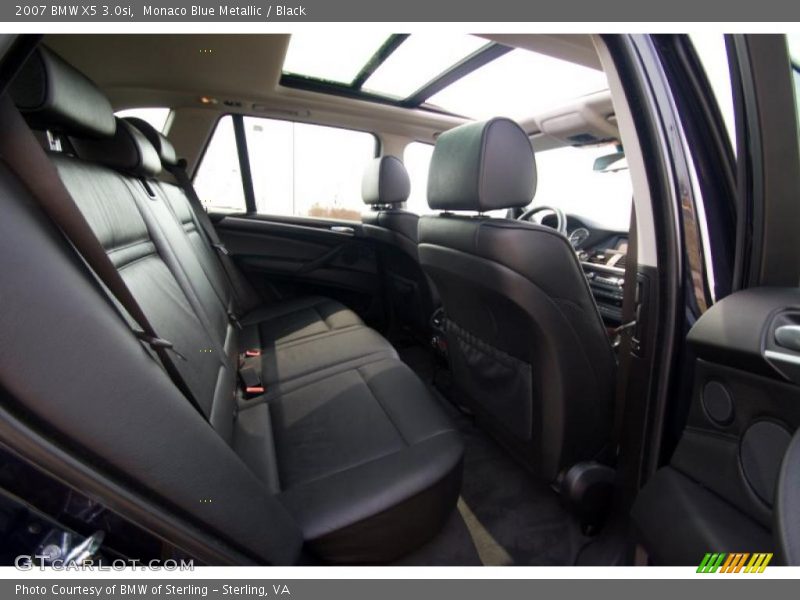 Monaco Blue Metallic / Black 2007 BMW X5 3.0si