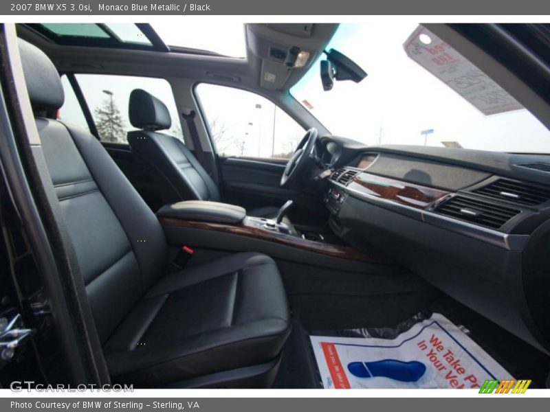 Monaco Blue Metallic / Black 2007 BMW X5 3.0si