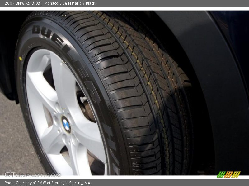 Monaco Blue Metallic / Black 2007 BMW X5 3.0si