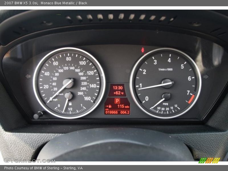 Monaco Blue Metallic / Black 2007 BMW X5 3.0si