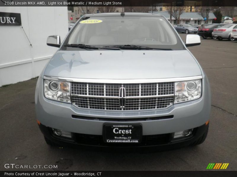 Light Ice Blue Metallic / Medium Light Stone 2008 Lincoln MKX AWD