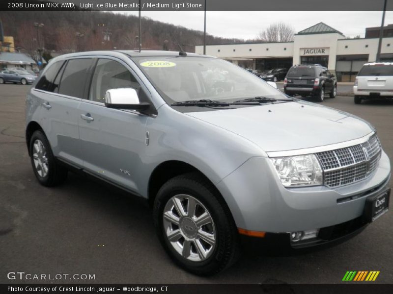 Light Ice Blue Metallic / Medium Light Stone 2008 Lincoln MKX AWD