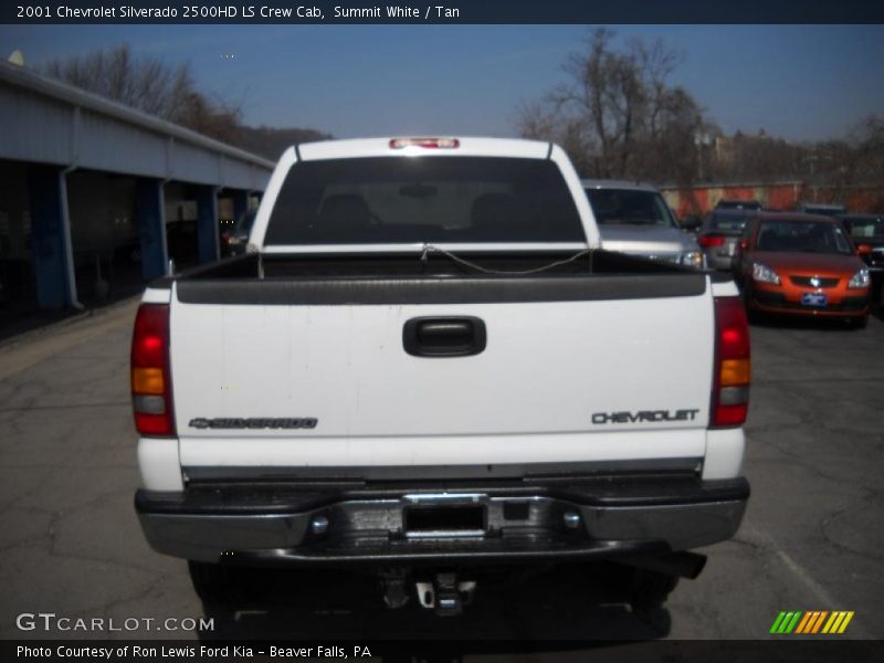 Summit White / Tan 2001 Chevrolet Silverado 2500HD LS Crew Cab