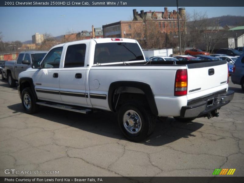 Summit White / Tan 2001 Chevrolet Silverado 2500HD LS Crew Cab