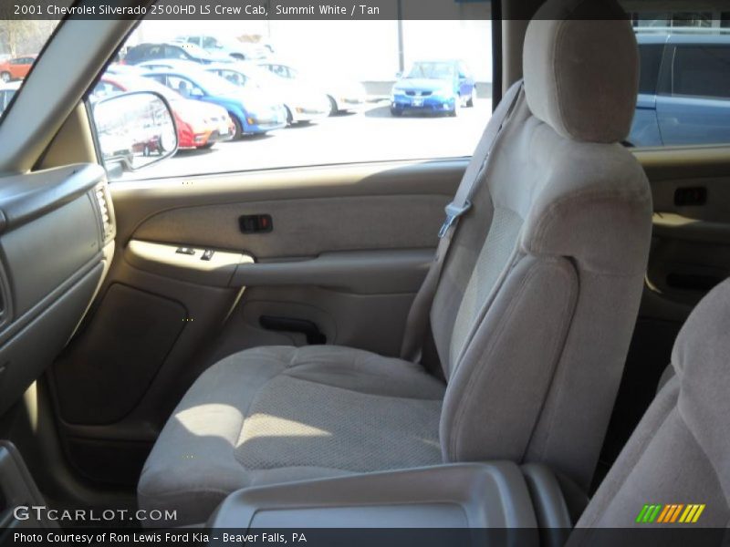 Summit White / Tan 2001 Chevrolet Silverado 2500HD LS Crew Cab