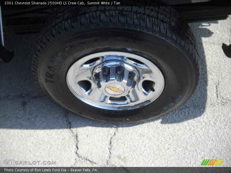 Summit White / Tan 2001 Chevrolet Silverado 2500HD LS Crew Cab