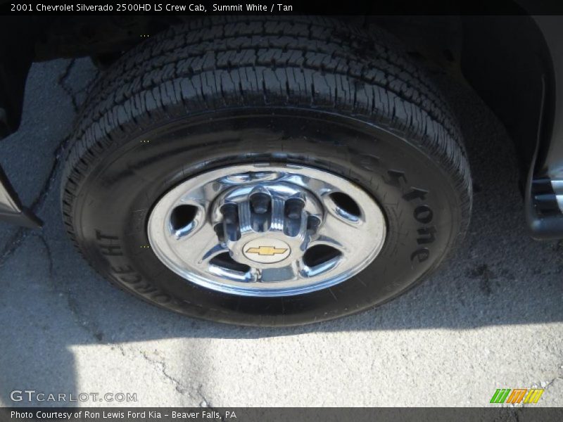 Summit White / Tan 2001 Chevrolet Silverado 2500HD LS Crew Cab