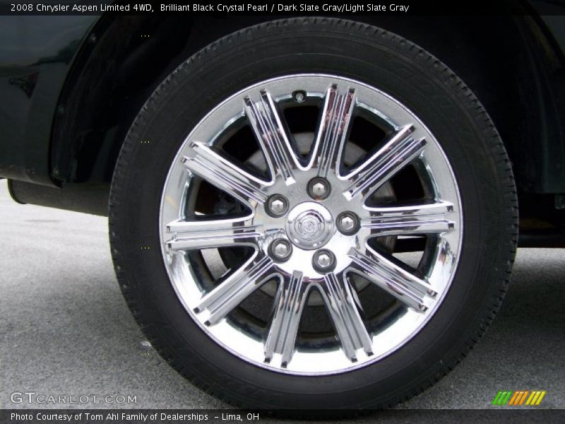Brilliant Black Crystal Pearl / Dark Slate Gray/Light Slate Gray 2008 Chrysler Aspen Limited 4WD