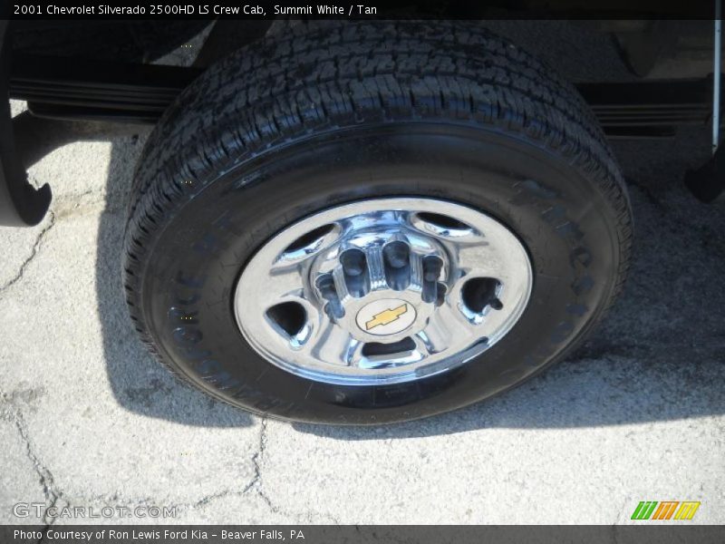 Summit White / Tan 2001 Chevrolet Silverado 2500HD LS Crew Cab