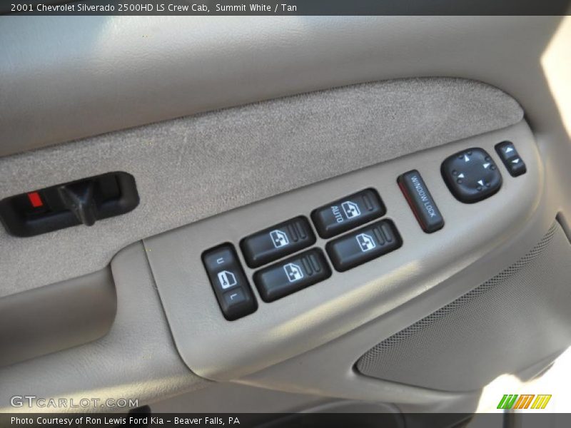 Summit White / Tan 2001 Chevrolet Silverado 2500HD LS Crew Cab