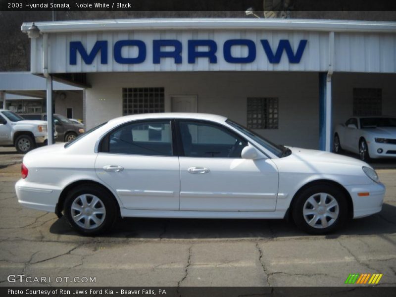 Noble White / Black 2003 Hyundai Sonata
