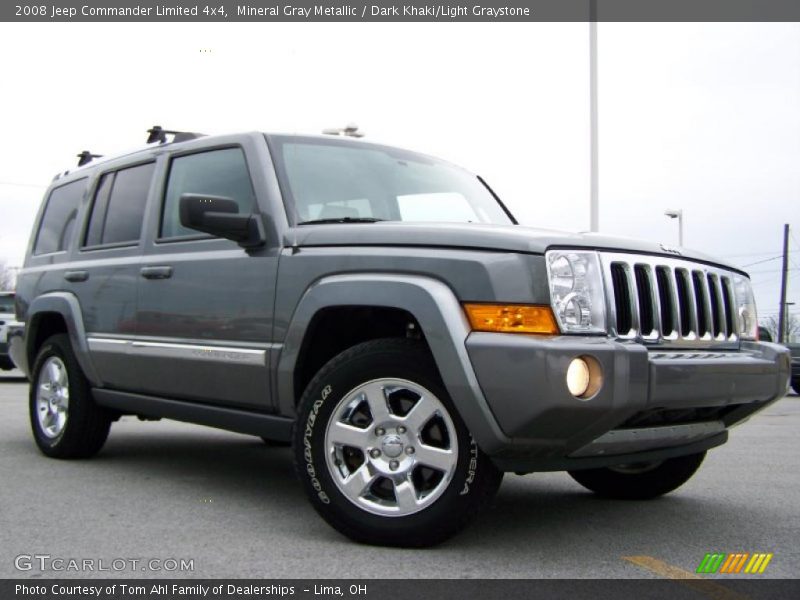 Mineral Gray Metallic / Dark Khaki/Light Graystone 2008 Jeep Commander Limited 4x4