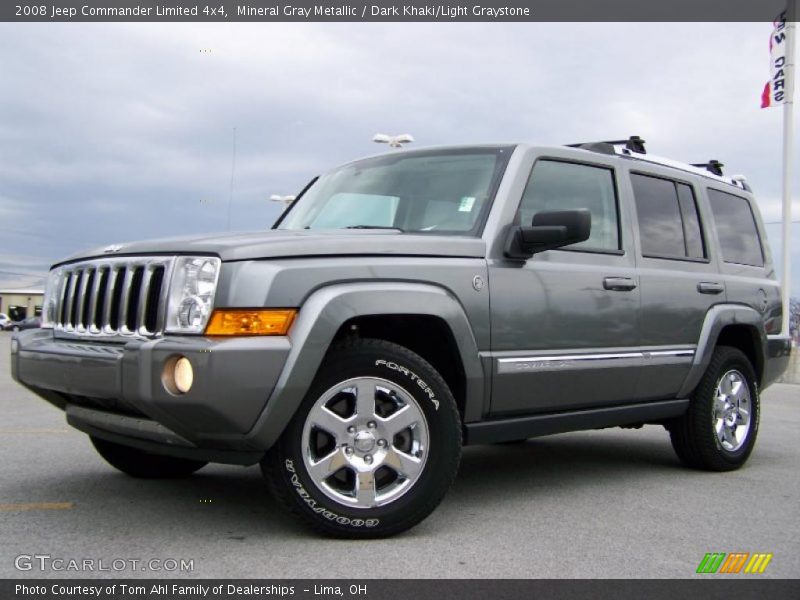 Mineral Gray Metallic / Dark Khaki/Light Graystone 2008 Jeep Commander Limited 4x4