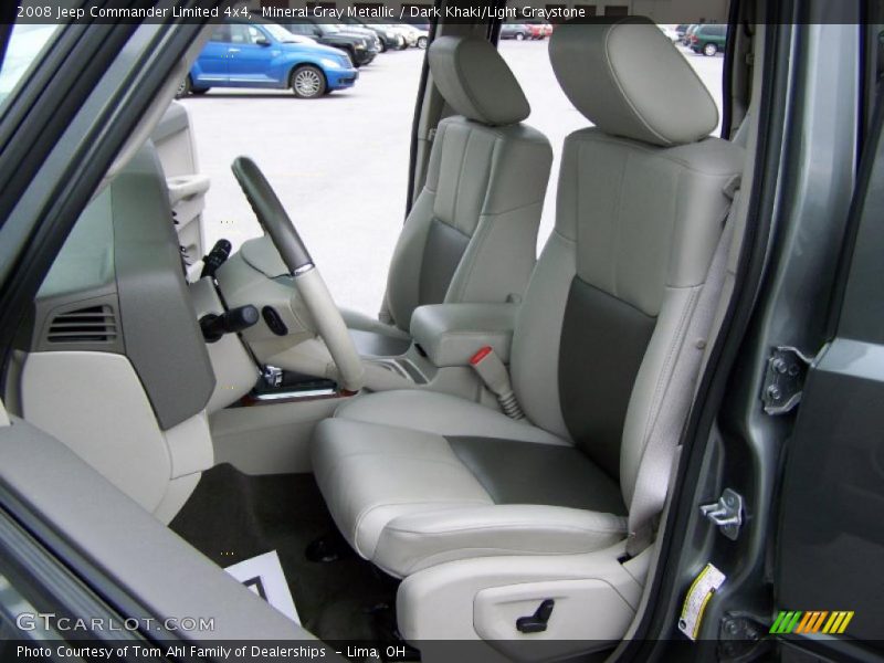 Mineral Gray Metallic / Dark Khaki/Light Graystone 2008 Jeep Commander Limited 4x4