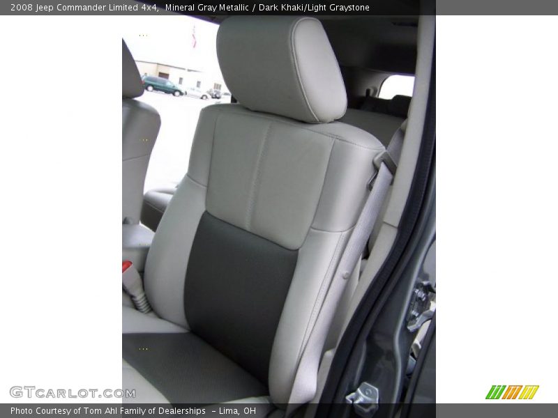 Mineral Gray Metallic / Dark Khaki/Light Graystone 2008 Jeep Commander Limited 4x4