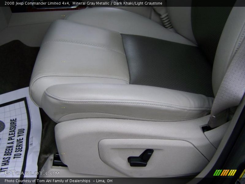 Mineral Gray Metallic / Dark Khaki/Light Graystone 2008 Jeep Commander Limited 4x4