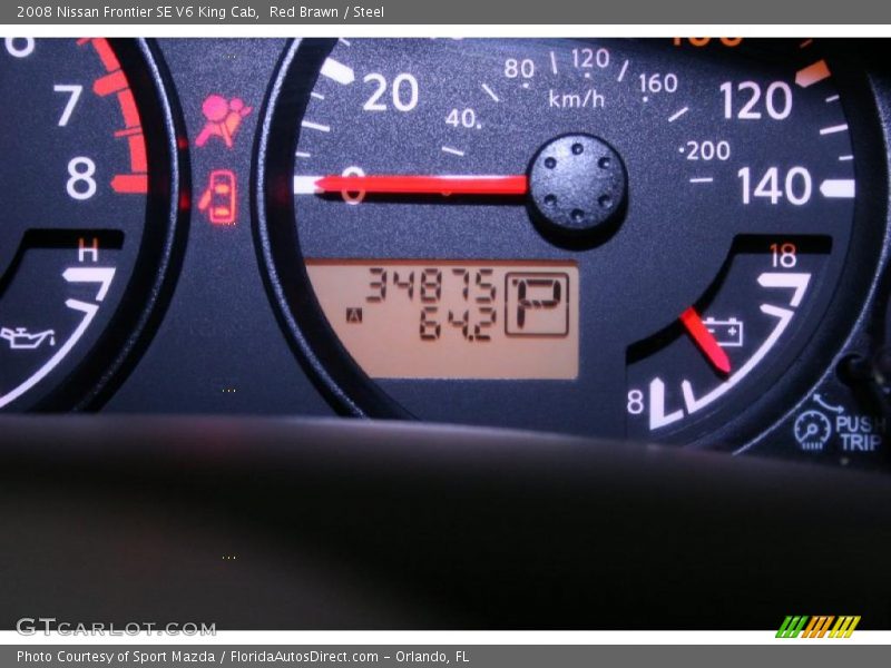 Red Brawn / Steel 2008 Nissan Frontier SE V6 King Cab