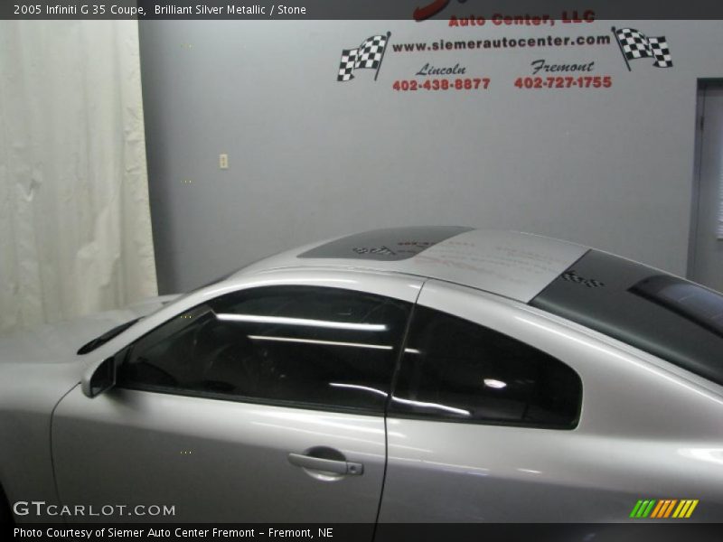 Brilliant Silver Metallic / Stone 2005 Infiniti G 35 Coupe