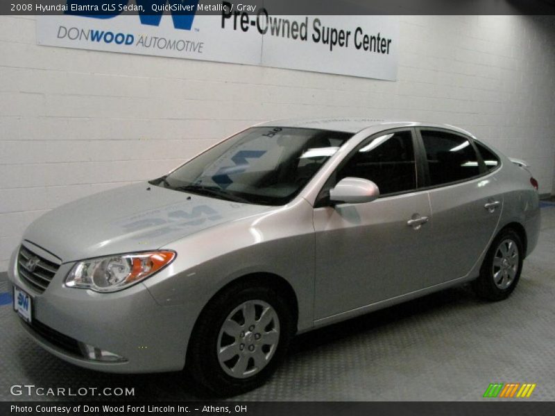 QuickSilver Metallic / Gray 2008 Hyundai Elantra GLS Sedan