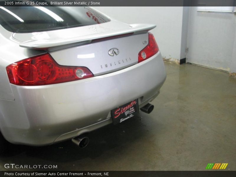 Brilliant Silver Metallic / Stone 2005 Infiniti G 35 Coupe