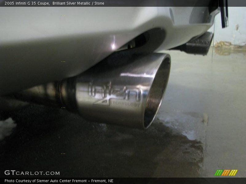 Brilliant Silver Metallic / Stone 2005 Infiniti G 35 Coupe